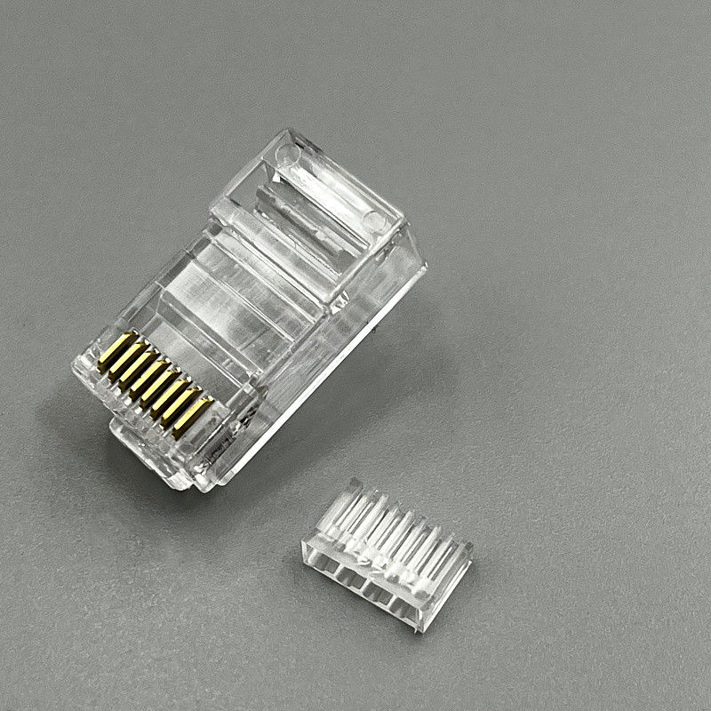 RJ45千兆網線六類水晶頭2件套 非屏蔽分體設計，打造穩定網絡連接